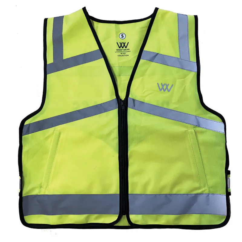 Woof Wear Hi Vis Riding Vest Yellow - Junior