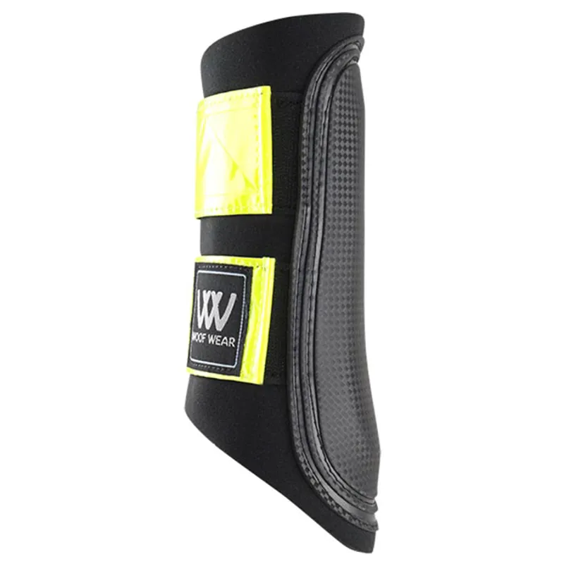 Woof Wear Reflective Club Brushing Boot - Hi-Vis Yellow