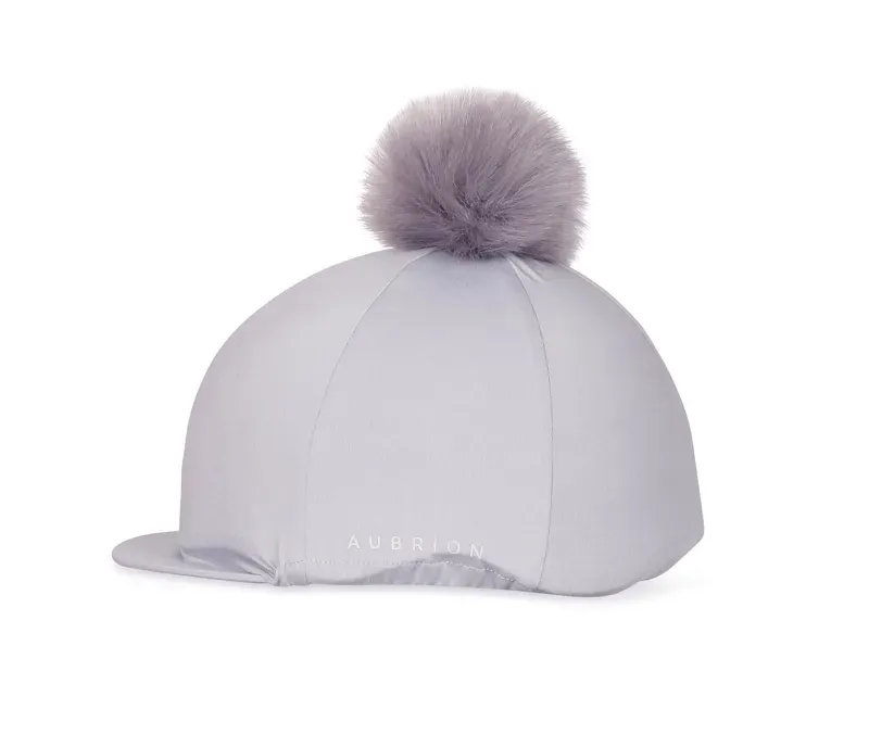 Aubrion One Size Pom Pom Hat Cover in Grey
