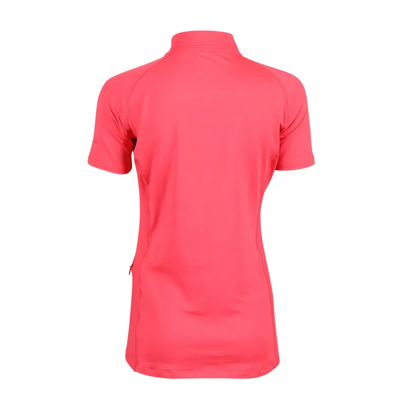 Aubrion Revive Short Sleeve Base Layer - Young Rider Coral-1