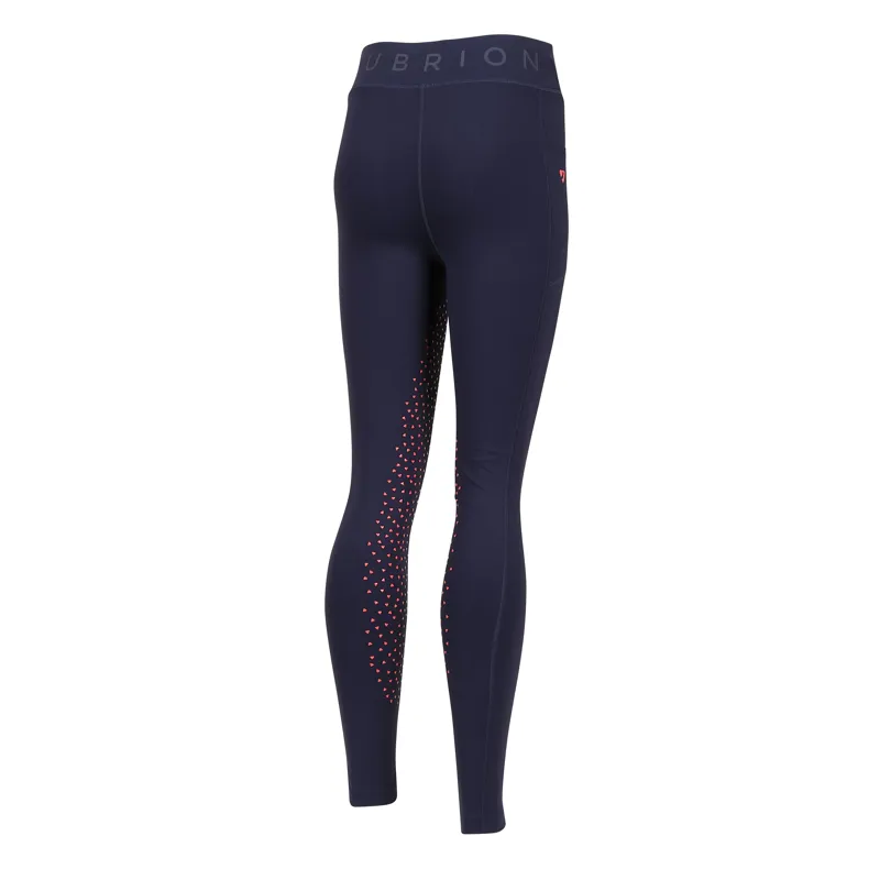 Aubrion Non Stop Riding Tights - Young Rider Navy-1