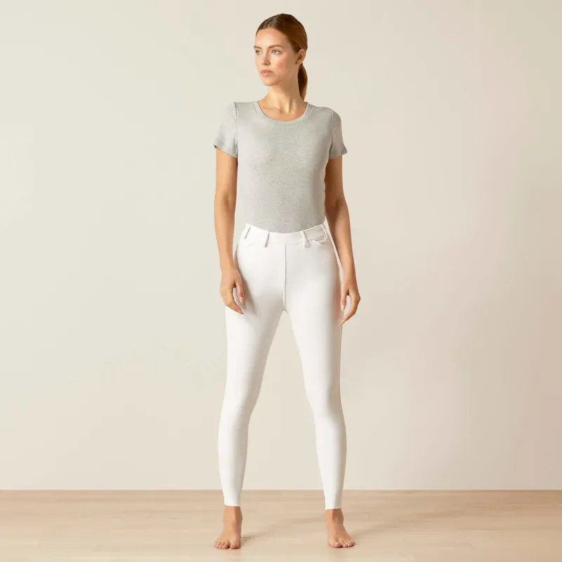 Ariat Tri Factor Grip Full Seat Riding Tights White-1