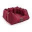 Digby and Fox Large Nest Dog Bed in Maroon
