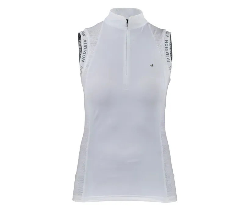 Aubrion Newbel Sleeveless Show Shirt in White