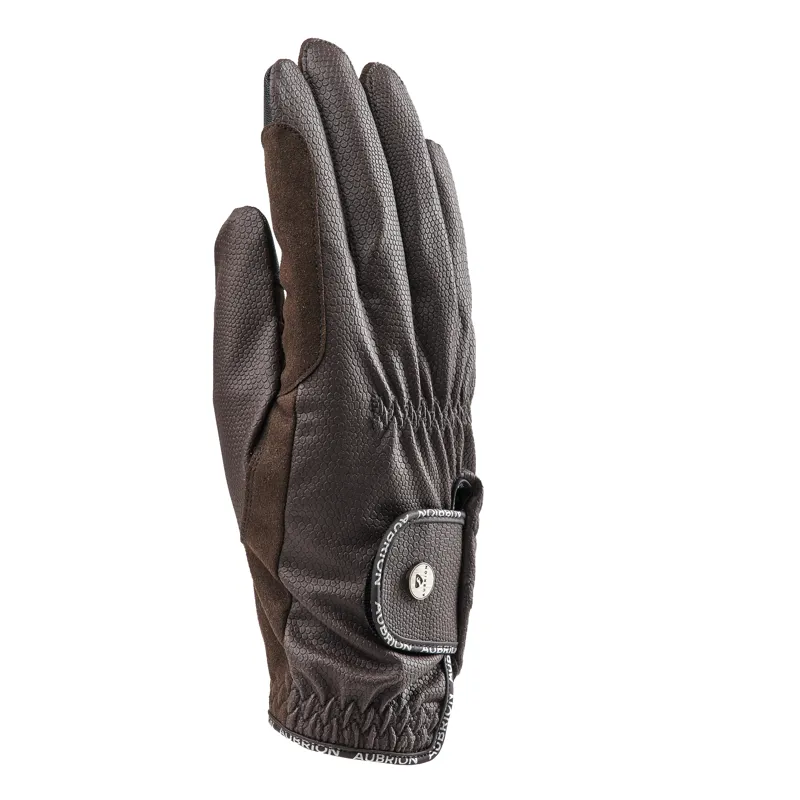 Aubrion Stadium FlexFit Riding Gloves - Brown