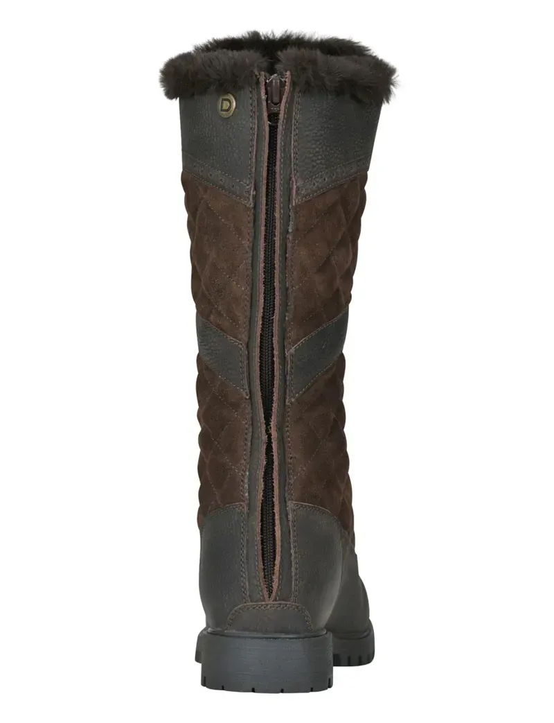 Dublin Yukon Quilt Boots in Chocolate Brown-3
