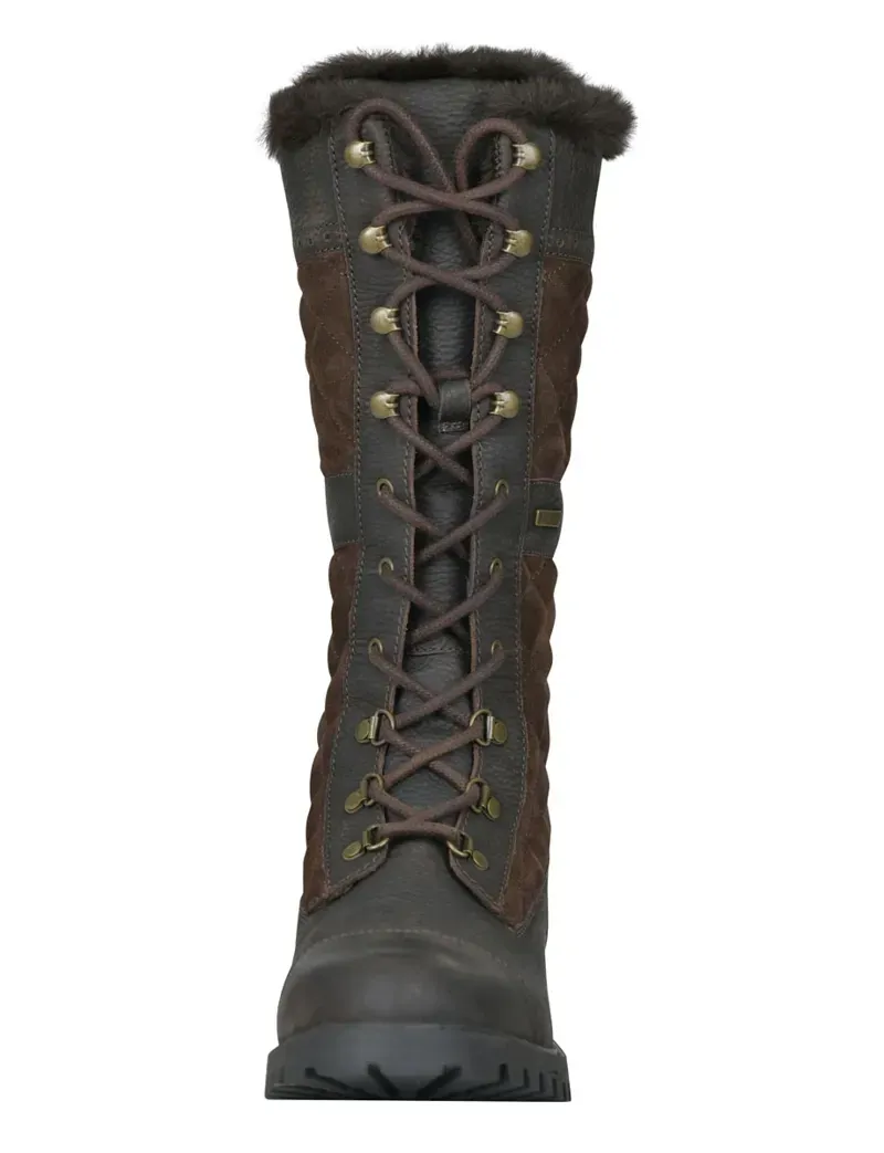 Dublin Yukon Quilt Boots in Chocolate Brown-2