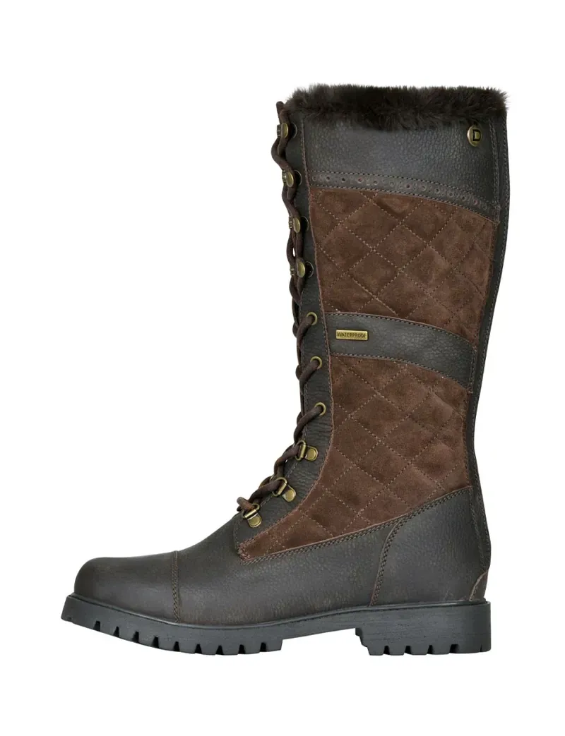 Dublin Yukon Quilt Boots in Chocolate Brown-1