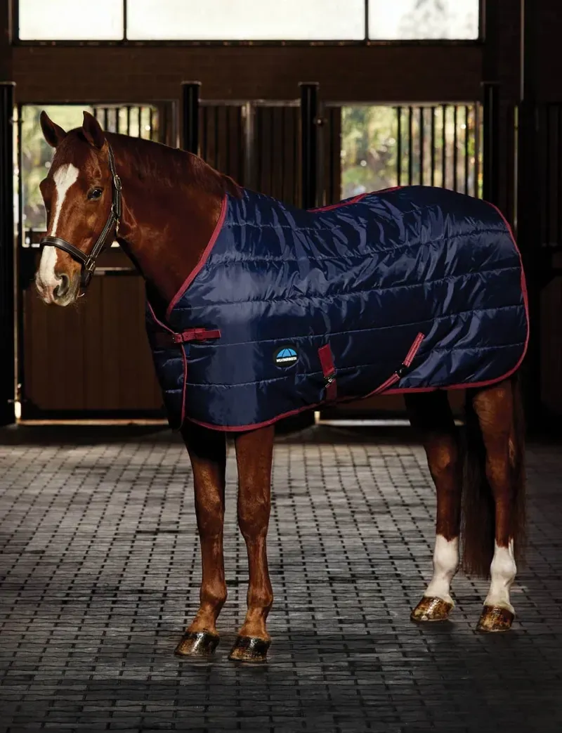 WeatherBeeta Stable Rug 220g in Navy/Burgundy-1