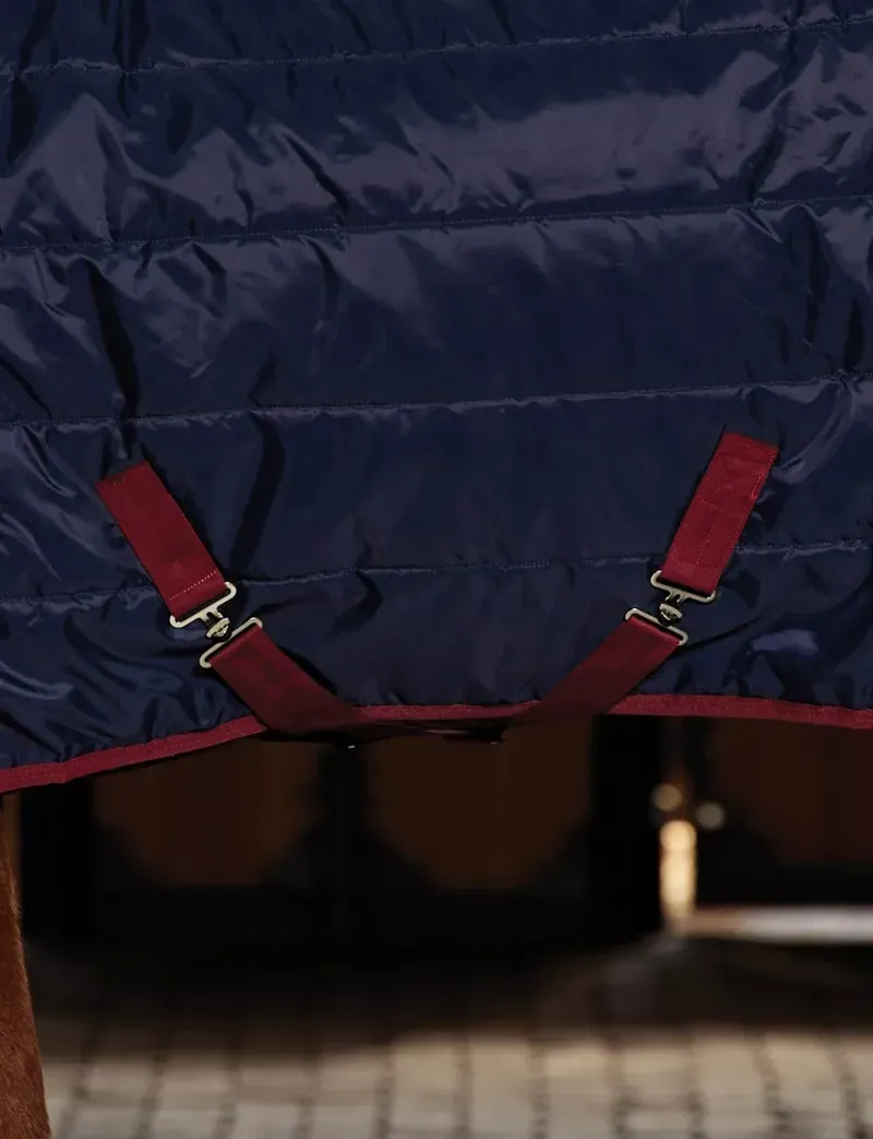 WeatherBeeta Stable Rug 220g in Navy/Burgundy-3