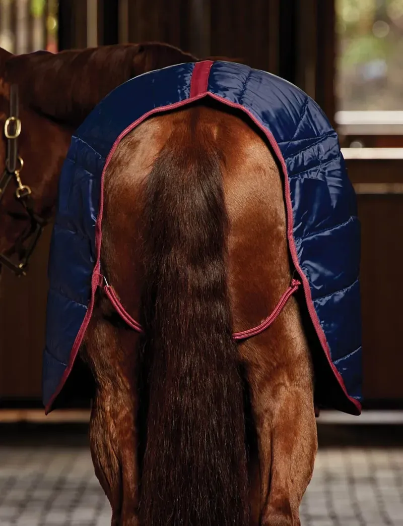 WeatherBeeta Stable Rug 220g in Navy/Burgundy-5