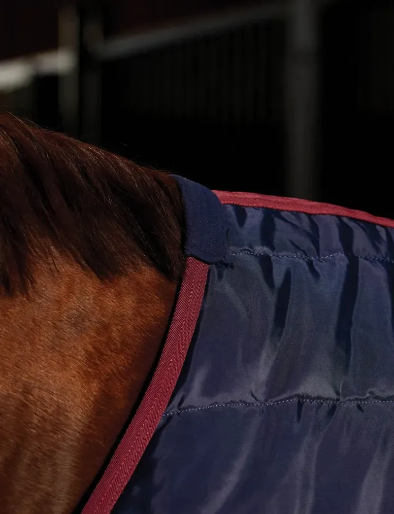 WeatherBeeta Stable Rug 220g in Navy/Burgundy-4