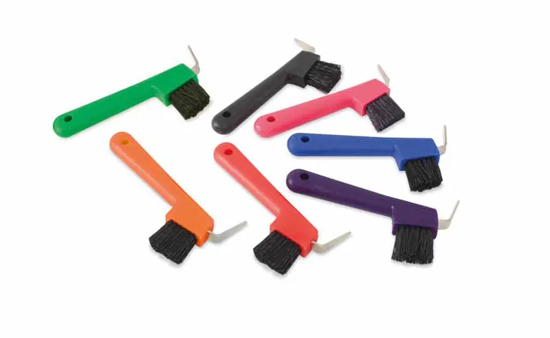 EZI-GROOM Hoof Pick/ Brush - Purple