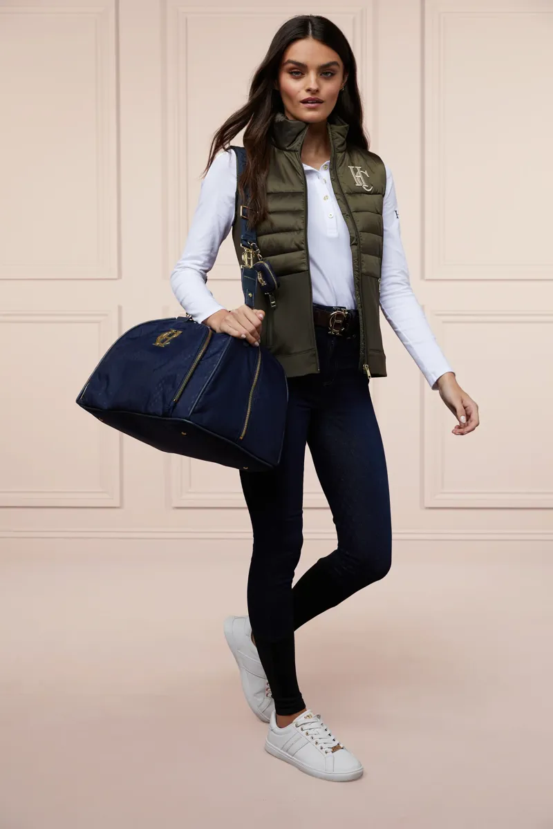 Holland Cooper Denim Thermal Full Grip Breeches - Dark Indigo-4