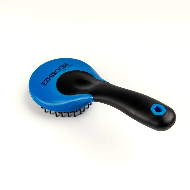 Shires Ezi-Groom Grip Mane And Tail Brush In Blue-2
