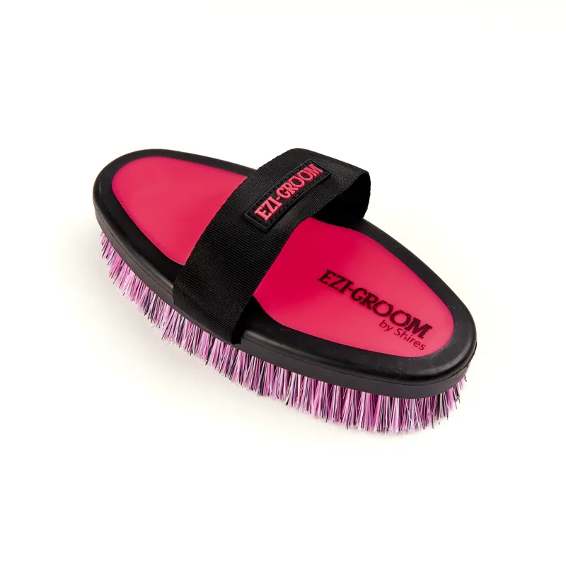 EZI-GROOM Grip Body Brush - Bright Pink Large-1