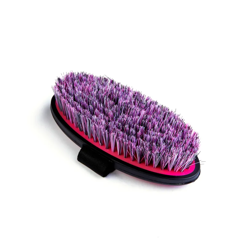EZI-GROOM Grip Body Brush - Bright Pink Large