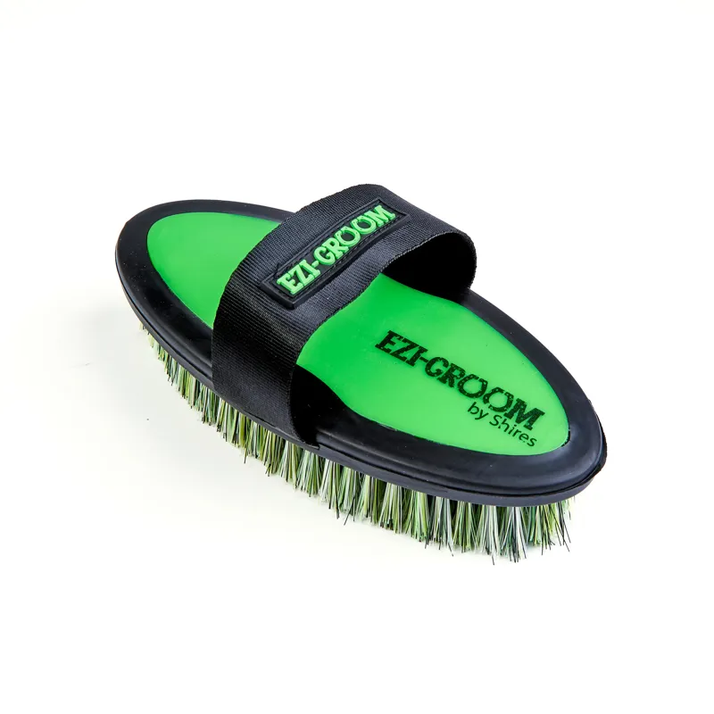 EZI-GROOM Grip Body Brush - Lime Green Small-1