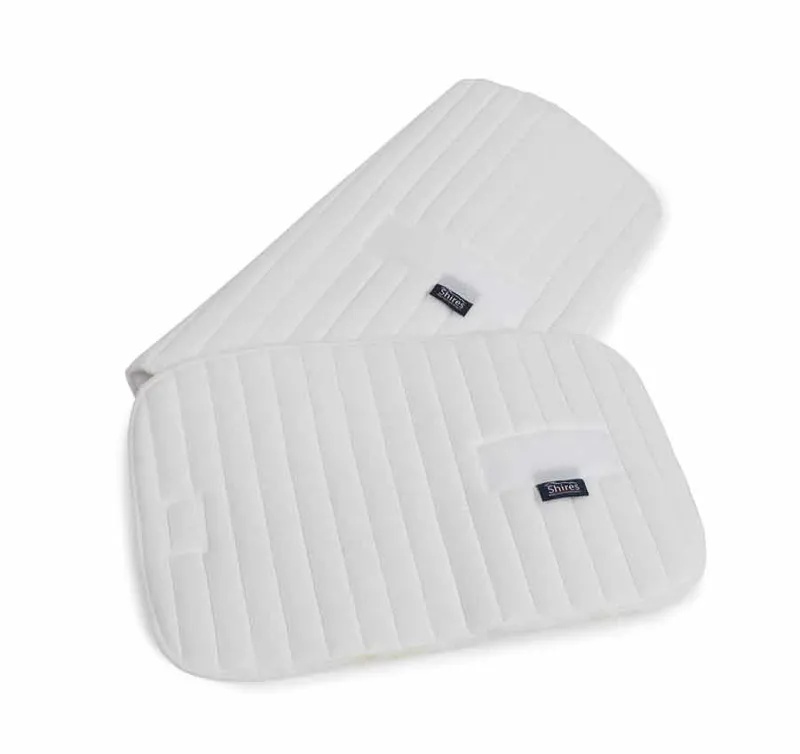Shires 11x16 Inch Bandage Pads - White