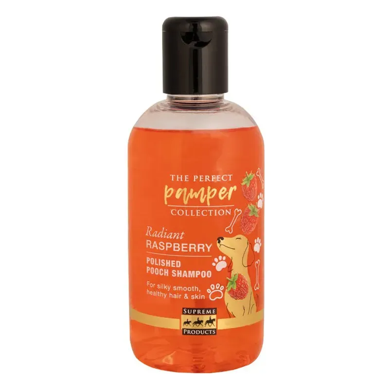 Supreme Products 250ml Radient Rasberry Polished Pooch Shampoo in Orange