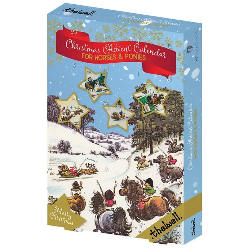 Thelwell Christmas Ride Advent Calendar in Blue
