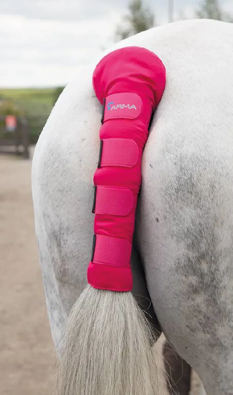 Shires Arma One Size Padded Tail Guard In Pink