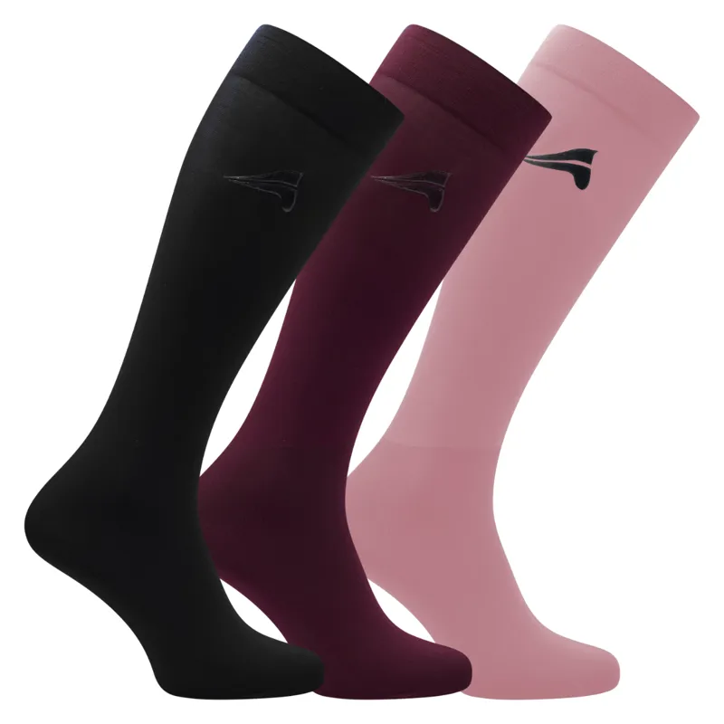 Eurostar Glitter Summer Boot Socks Black/Dark Berry/Nost Pink