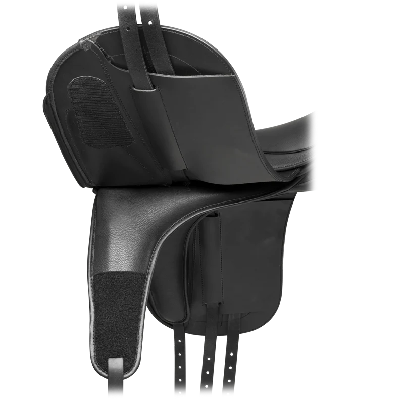 Fairfax Classic Deluxe Monoflap Drerssage Saddle - Black-1