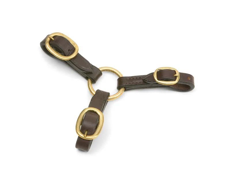 Blenheim Three Way Leather Couplings in Brown