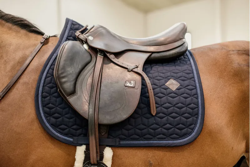 Kentucky glitter rope show jumping Saddle Pad - Navy-1