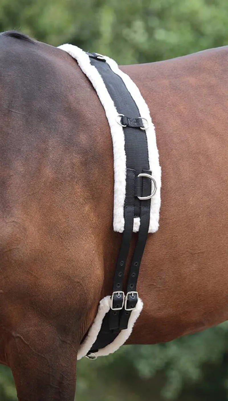 Shires Nylon Roller With Fleece Padding In Black