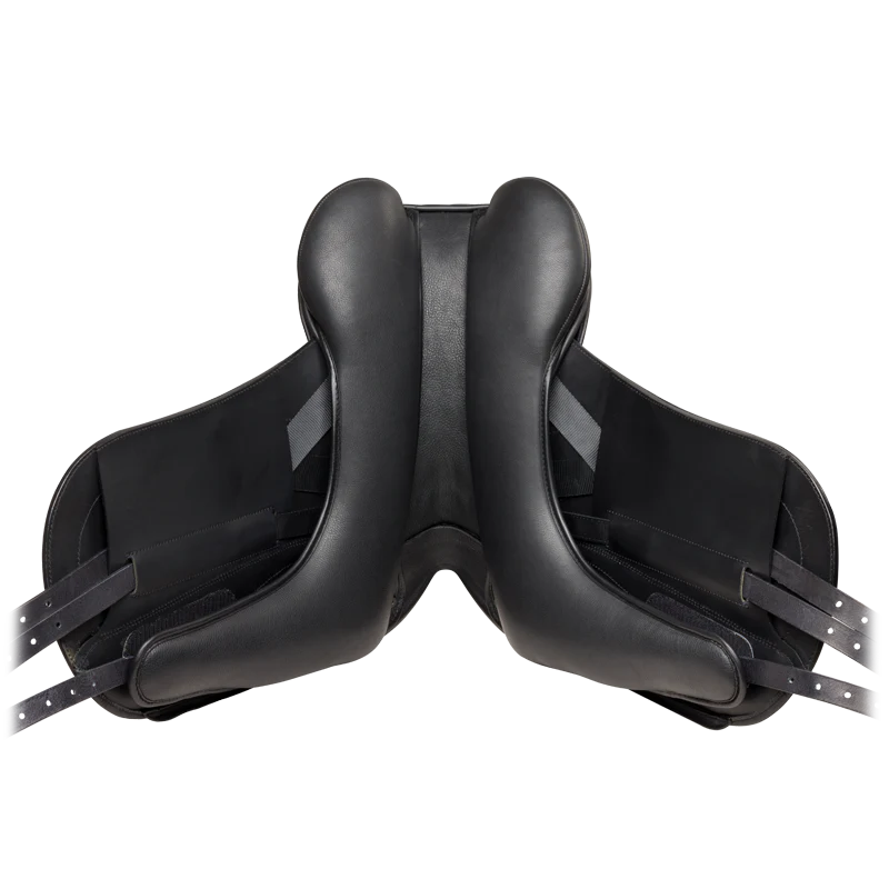 Fairfax Classic Deluxe Monoflap Drerssage Saddle - Black-3