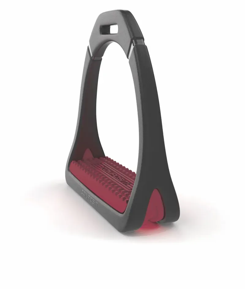 Compositi Childs Premium Profile Stirrups in Burgundy