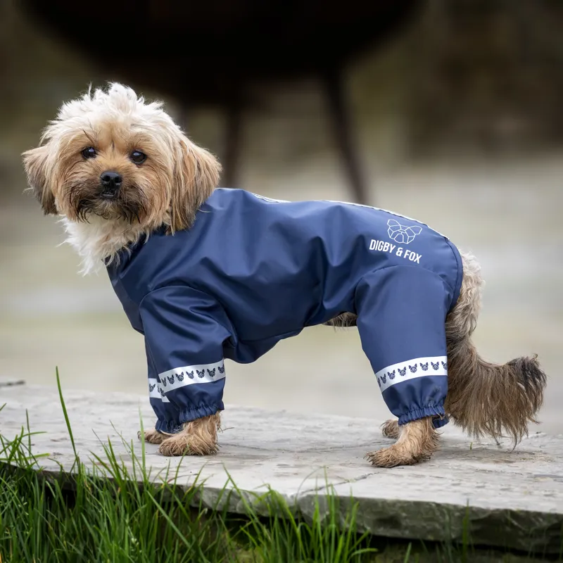 Digby and Fox Cover-All Dog Coat in Navy