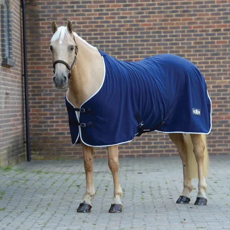 Saxon Defiant Standard Neck Fleece Rug in Navy/White