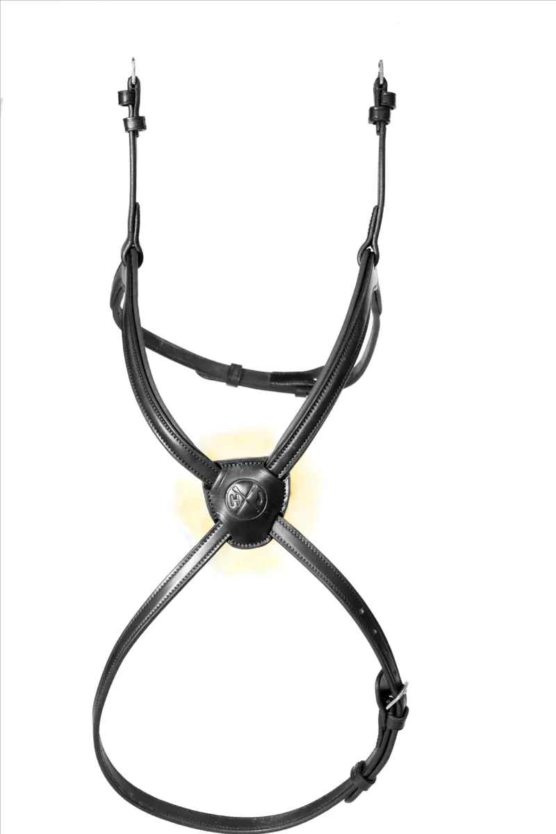 Henry James Figure 8 Sheepskin Grackle Noseband - Black