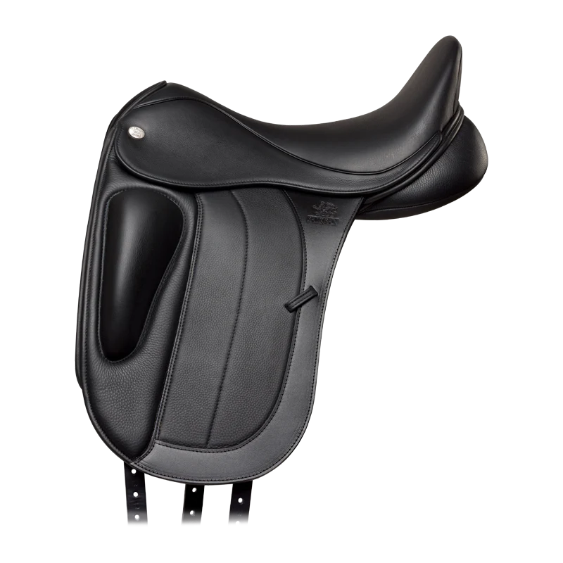 Fairfax Classic Deluxe Monoflap Drerssage Saddle - Black-2