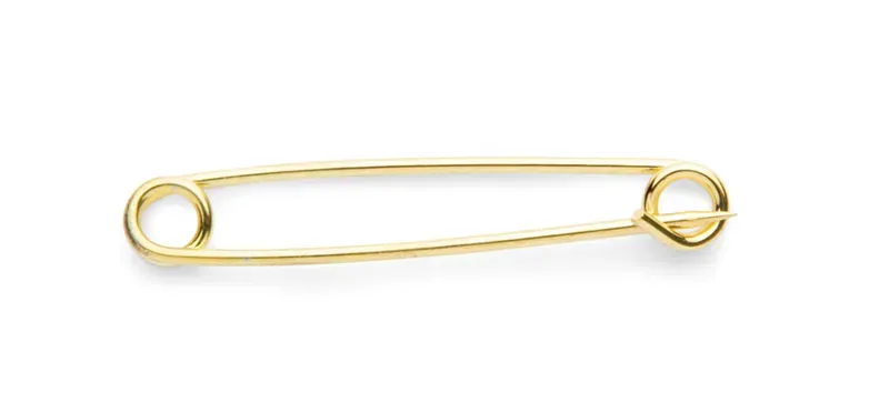 Aubrion Plain Plated Stock Pin GOLD 