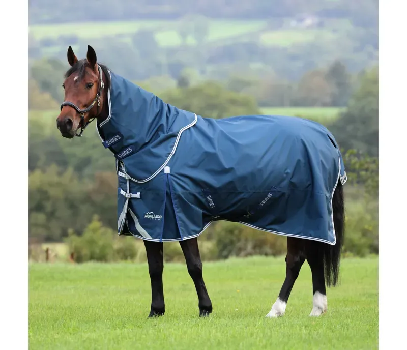 Highlander Original 50 Turnout Rug and Neck Set in Ocean