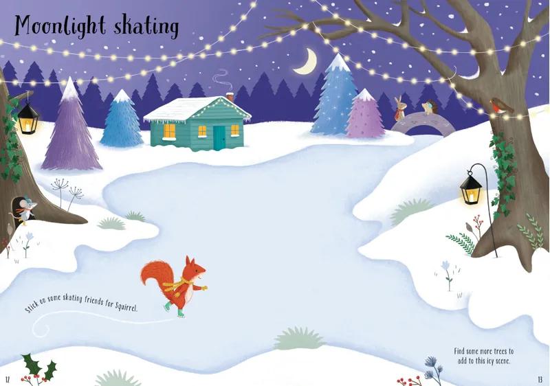 Sparkly Christmas Trees Sticker Book-2