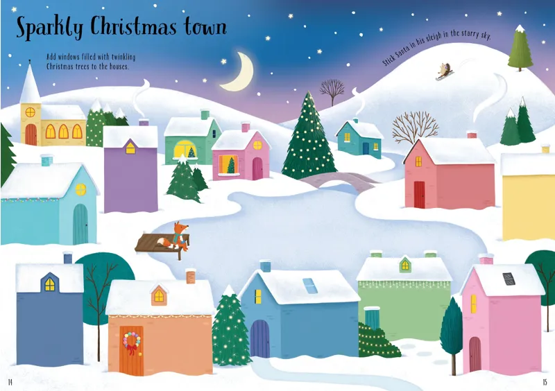 Sparkly Christmas Trees Sticker Book-3