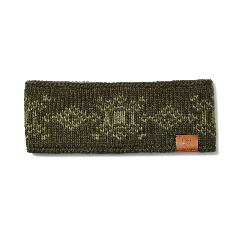 Ariat Patrona Headband- Forest Mist/Four Leaf Clover 