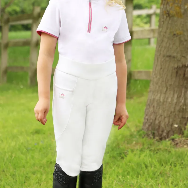Sara Riding Tights By Little Rider - White