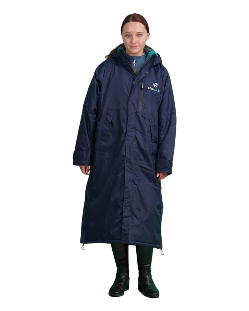 Equidry All Rounder Evolution Adults Jacket - Navy/Turquoise-2