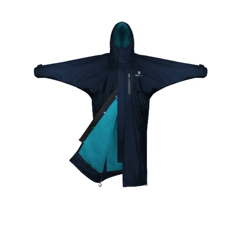 Equidry All Rounder Evolution Adults Jacket - Navy/Turquoise
