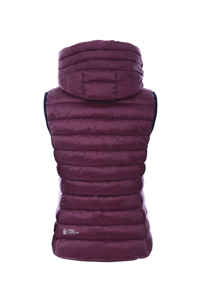 Cavallo Damira Quilted Waistcoat Dark Raspberry-1