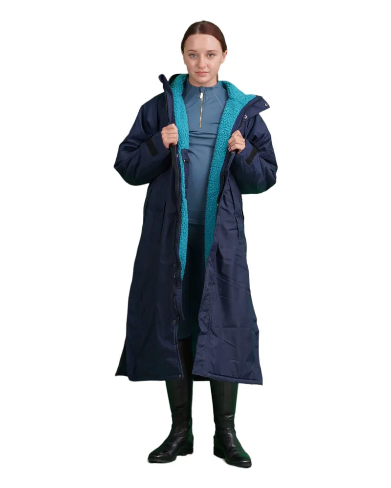 Equidry All Rounder Evolution Adults Jacket - Navy/Turquoise-1
