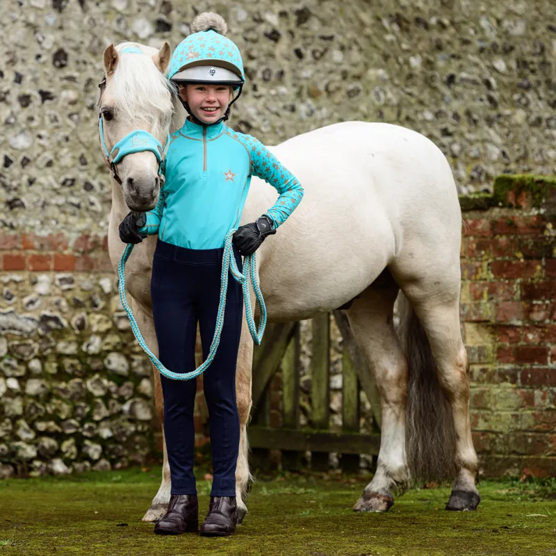 LeMieux Mini Childrens Base Layer - Azure-4