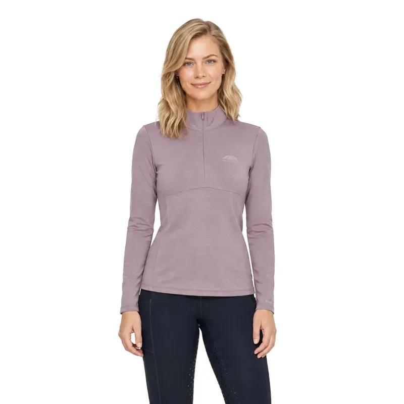 WeatherBeeta Ladies Copper 1/2 Zip Long Sleeve Mid-Layer II in Dusty Mauve