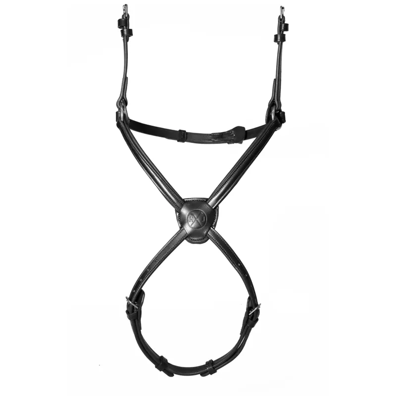 Henry James Double Buckle Figure 8 Grackle Noseband - Black